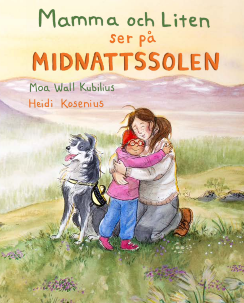 FÖRBESTÄLLNING Mamma och Liten ser på midnattssolen